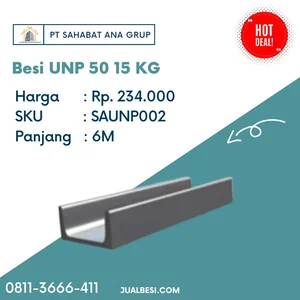 Besi Kanal UNP 50 15 KG