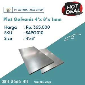 Plat Galvanis 4'x 8'x 1mm