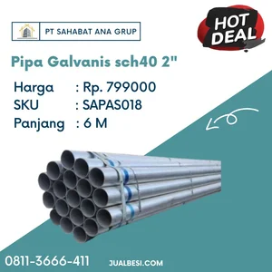 Pipa Galvanis sch 40 2"