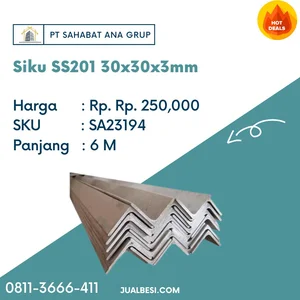 Besi Siku SS201 30x30x 3 mm  