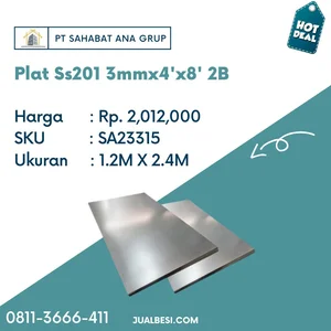 Plat Stainless Ss201 3mmx4'x8' 2B