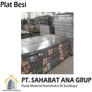 Plat Besi Hitam 4x8x2