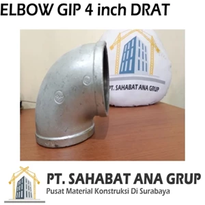 Pipa Elbow GIP 4 inch DRAT