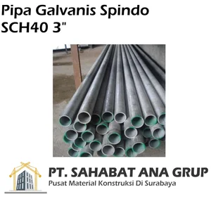 Pipa Galvanis Spindo SCH40 3 inch