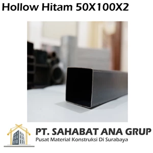 Black Hollow Iron Size 50X100X2