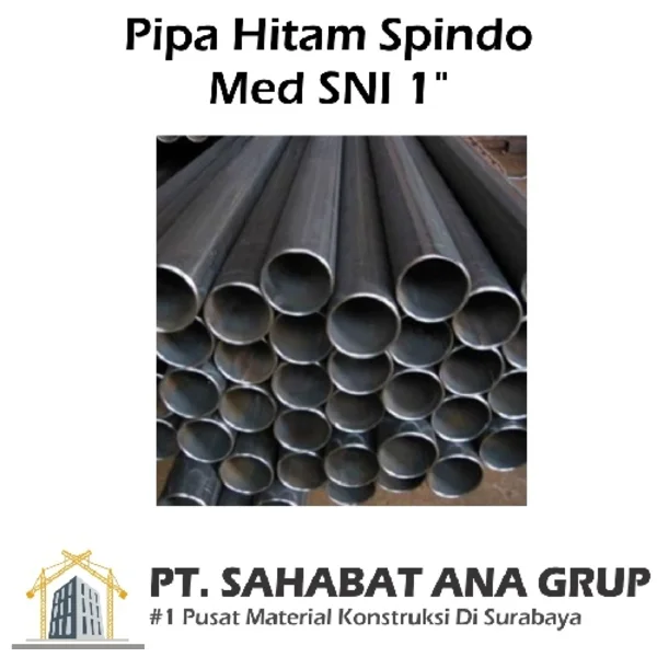 Pipa Hitam Spindo Med SNI 1 Inch