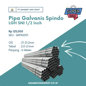 Pipa Galvanis LGH SNI 1/2 Inch