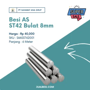 Besi AS ST42 Bulat 8mm