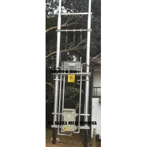 Install Trafo+Panel LV+Tiang Listrik Besi
