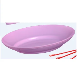 Piring Plastik aneka warna warni