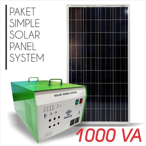 Solar Panel System 160Wp + Power Inverter 1000 Va