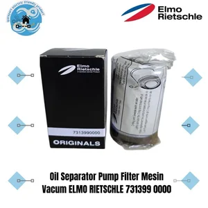 Elmo Rietschle Saringan Oli Mesin Vakum Original PN 7313990000 Oil Separator Filter Vacuum Pump Filter Oli