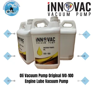 INNOVAC Oil Vacuum Pump IVO-100 5Liter Engine Lube Vacuum Pump Oli Pompa Vakum Mesin Compatible dengan SV BUSCH R5 RA BECKER U4 U5 ELMO V-VC