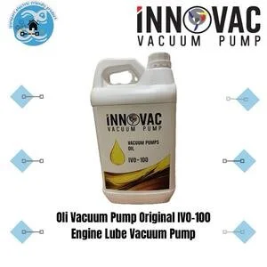 INNOVAC Oil Vacuum Pump IVO-100 5Liter Engine Lube Vacuum Pump Oli Pompa Vakum Mesin Compatible dengan SV BUSCH R5 RA BECKER U4 U5 ELMO V-VC
