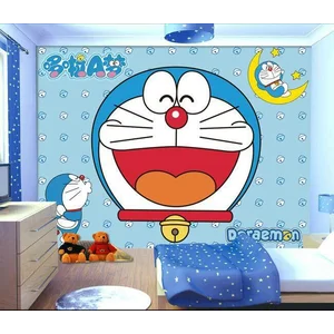 Wallpaper Dinding Karakter Kartun Doraemon
