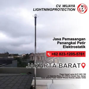 Jasa Pembuatan Penangkal Petir Jasa Instalasi Penangkal Petir Elektrostatis Air Terminal Grounding Profesional
