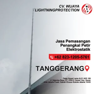 Jasa Pembuatan Penangkal Petir Jasa Instalasi Penangkal Petir Elektrostatis Gudang Industri