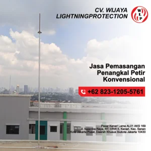 Jasa Pembuatan Penangkal Petir Jasa Instalasi Penangkal Petir Konvesional dan Elektrostatis Lengkap garansi 1 tahun teknisi bersertifikat