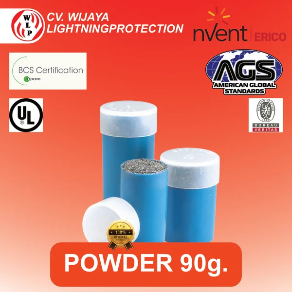 Bubuk Mesiu Exothermic Welding nVent ERICO 90F20 Cadweld 90 g. Mesiu Powder 90F20 - 90 Gram Made In USA