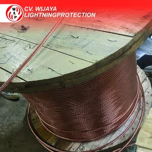 Kabel BC 70mm Full Size Diameter Bare Coppper Kabel Grounding Copper Conductor Solid Copper Wire Kabel non jaket kabel tanpa kulit kabel pembumian Kabel grounding kabel listrik
