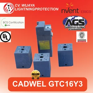 Cetakan Cadweld ERICO GTC16Y3 Kabel ke As Grounding nVent ERICO nVent ERICO Cadweld Multi Mold untuk Aplikasi Vertikal dan Horizontal