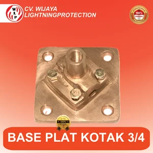 Base Plate Dudukan Splitzen 3/4 Inch untuk Penangkal Petir & Grounding Dudukan Tombak Splitzen Anti Petir  Base Plate Base Plate Penangkal Petir untuk Instalasi Lightning Protection