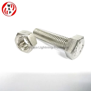 Bolts and Nuts Stainless Steel and Galvanized M12 thread size 5 cm groove