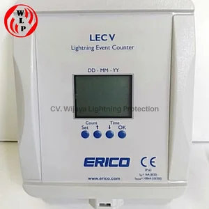 Counter LEC V Erico Alat Penghitung Sambaran Petir nVent ERICO Digital Lightning Event Counter Made In USA