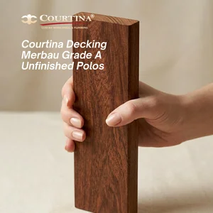 Courtina Decking Kayu Merbau Grade A Unfinished Polos