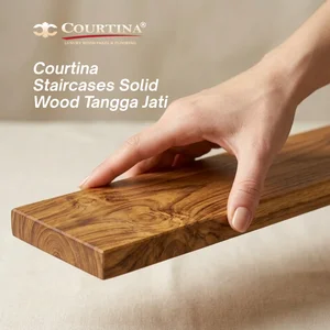 Courtina Tangga Untrap Kayu Jati (25x200x900-1200mm)