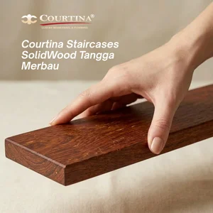 Courtina Untrap Tangga Kayu Merbau (25x200x900-1200mm)
