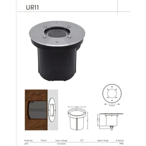 Housing stainless lampu kolam renang MR16 
