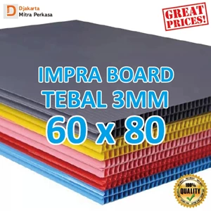 ImpraBoard infraboard Corrugated Board lembaran tebal 3mm 60 x 80