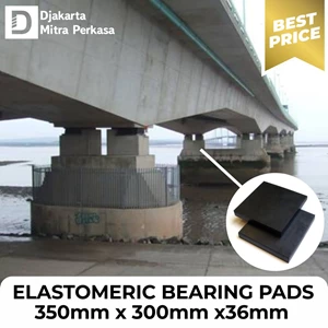 Rubber Bantalan Jembatan Elastomer Bearing Pad 350mm x 300mm x36mm