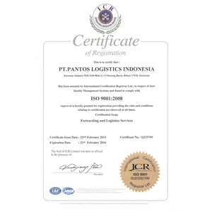 Forwarding By PT Pantos Logistics Indonesia