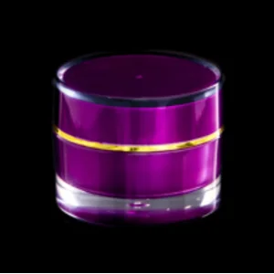 Jar Acrylic Round Purple 10 Gr LGC 1001-8