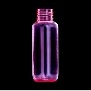 PET Round Bottle Pink Transparant 60 ML