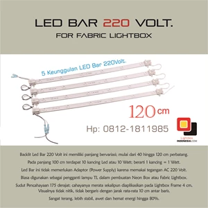 Led Bar 220 Volt. Panjang 114 Cm; 12 Watt Perbatang