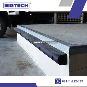 Rubber Dock Bumper Type D – Bumper Karet Industri untuk Truk & Area Bongkar Muat
