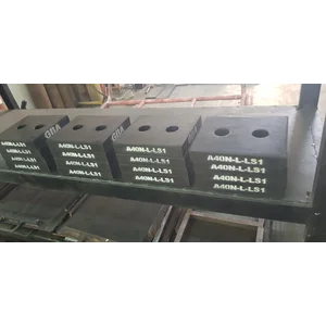 Karet Bantalan Jembatan Bearing Pad tipe lubang 2 SIG-BP2H