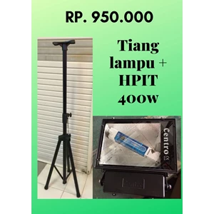Paket Tiang Lampu Sorot + Lampu Sorot halogen HPIT 400W Komplit