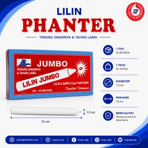Lilin Lampu Cap Panther 13 cm