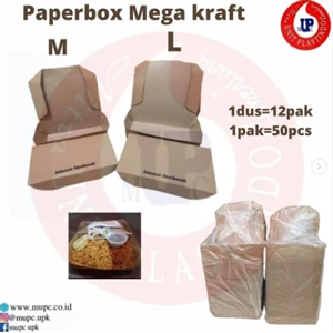 PAPER LUNCH BOX MEGA KRAFT 