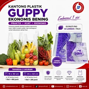 Kantong plastik kresek guppy ekonomis bening