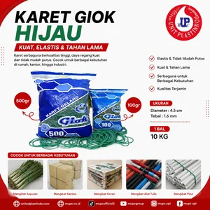 Karet gelang giok hijau @100gr @500gr