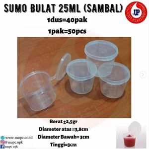THINWALL SUMO BULAT 25ML / CUP SAUS / CUP SAMBAL / CUP SAOS