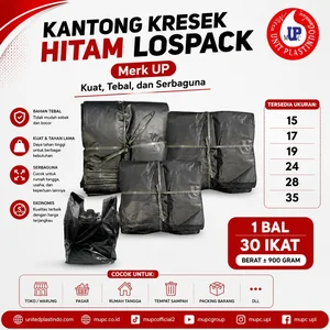 Kantong plastik kresek los pack hitam up