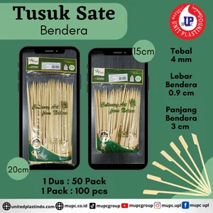 Tusuk sate bendera atoz / Tusuk sate dayung / tusuk sate import