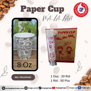 Paper cup walala 8 oz / gelas kertas / gelas kopi / gelas coffee