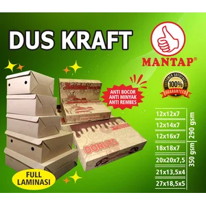DUS KUE KRAFT MANTAP / DUS SNACK / DUS NASI KRAFT